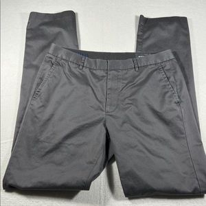 Bonobos Pants 34x34 Slim Fit Gray Weekday Friday Flat Front